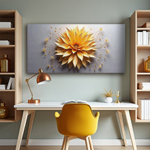 Load image into Gallery viewer, Golden Dandelion Minimalist Abstract Wall Art