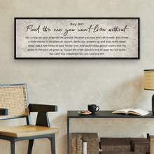Load image into Gallery viewer, Find The One You Can't Live Without Family Sign III