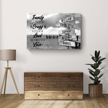 Load image into Gallery viewer, A Lot of Love Family Names Sign