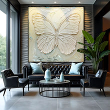 Load image into Gallery viewer, 3D White Butterfly Wall Art
