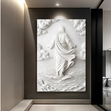 Load image into Gallery viewer, 3D Minimalist Jesus Walking on Water Wall Art