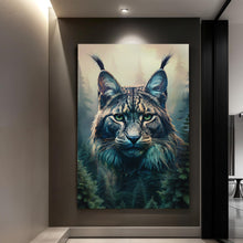 Load image into Gallery viewer, Lynx Double Exposure Wall Art