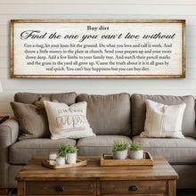 Load image into Gallery viewer, Find The One You Can't Live Without Family Sign II
