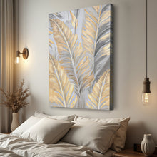 Load image into Gallery viewer, Luxury Gold and Silver Leaf Wall Art