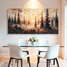Load image into Gallery viewer, Rustic Forest Sunset Wall Art