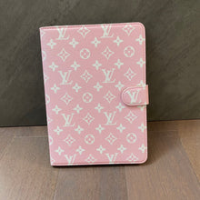 Load image into Gallery viewer, Elegant Monogram Canvas Flip Cover Apple iPad Protective Leather Case