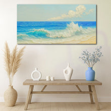 Load image into Gallery viewer, Serene Ocean Wave Coastal Wall Art XIII