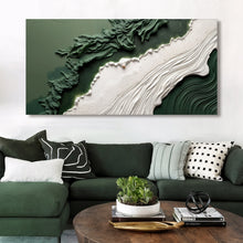 Load image into Gallery viewer, Green Rivers Abstract Wall Art VI