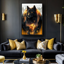 Load image into Gallery viewer, Eclipse of the Alpha Wolf Wall Art