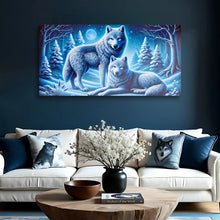 Load image into Gallery viewer, 3D Wolves Wall Art II