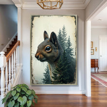 Load image into Gallery viewer, Squirrel Double Exposure Wall Art