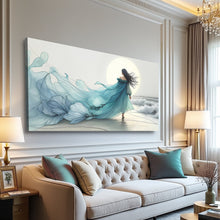 Load image into Gallery viewer, Swirling Winds by the Ocean Abstract Wall Art