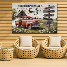 Load image into Gallery viewer, Personalized Family Farmhouse Old Truck Wall Art