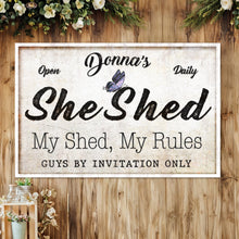 Load image into Gallery viewer, Personalized She Shed Sign XIX