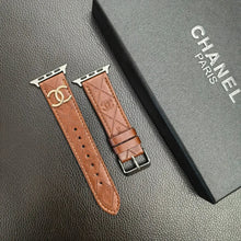 Load image into Gallery viewer, Luxury Gold Monogram 3D Embossed Leather Apple Watch Strap
