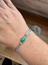 Load image into Gallery viewer, Cuff Bracelet - Sonoran Turquoise &amp; Sterling Silver option II