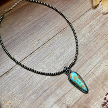 Load image into Gallery viewer, FREE Sterling Silver Pearl Necklace + MJ Royston Turquoise Pendant