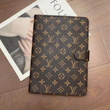 Load image into Gallery viewer, Luxury Canvas Monogram Leather Fresh Summer Theme Pattern Apple iPad case