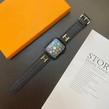 Load image into Gallery viewer, Genuine Pattern Leather Apple Watch Strap