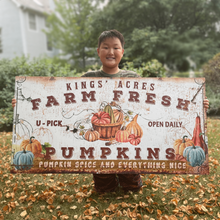 Load image into Gallery viewer, Farm Fresh Pumpkins Sign