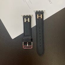 Load image into Gallery viewer, Genuine Pattern Leather Apple Watch Strap