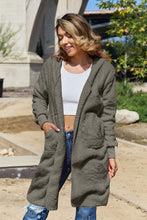 Load image into Gallery viewer, Double Take Full Size Hooded Teddy Bear Jacket with Thumbholes