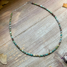 Load image into Gallery viewer, Tube Turquoise &amp; Hematite Necklace – 18"