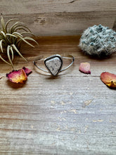 Load image into Gallery viewer, Cuff Bracelet- White Buffalo and Sterling silver