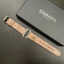 Load image into Gallery viewer, Luxury Gold Monogram 3D Embossed Leather Apple Watch Strap