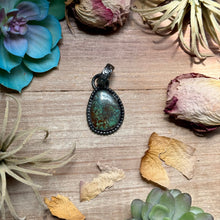 Load image into Gallery viewer, MJ Turquoise Pendant – Sterling Silver