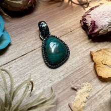 Load image into Gallery viewer, MJ Turquoise Pendant – Sterling Silver