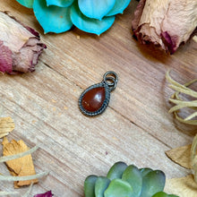 Load image into Gallery viewer, FREE Sterling Silver Necklace + MJ Brown Wild Horse Teardrop Charm