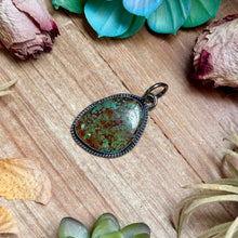 Load image into Gallery viewer, MJ Freeform Turquoise Pendant – Sterling Silver
