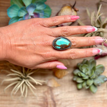 Load image into Gallery viewer, MJ Turquoise Ring – Sterling Silver
