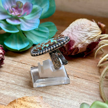 Load image into Gallery viewer, MJ Freeform Turquoise Ring – Sterling Silver