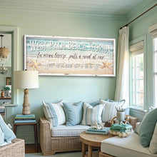 Load image into Gallery viewer, Personalized Beach House Coastal Sign
