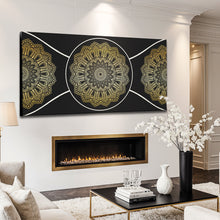 Load image into Gallery viewer, Gold Sacred Geometry Wall Art