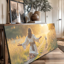Load image into Gallery viewer, Jesus Protects The Lamb From Wolves Faith Wall Art IX