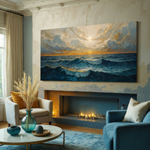 Load image into Gallery viewer, Waterscape Abstract Wall Art XI