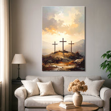 Load image into Gallery viewer, Three Crosses on Calvary Faith Wall Art