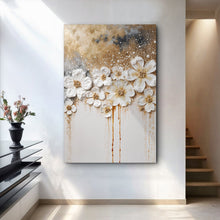 Load image into Gallery viewer, Gold Floral Wall Art