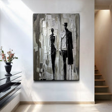 Load image into Gallery viewer, Beige &amp; Black Minimalist Wall Art