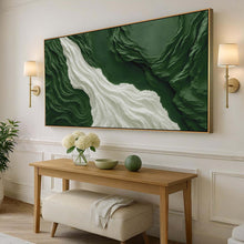 Load image into Gallery viewer, Green Rivers Abstract Wall Art