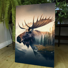 Load image into Gallery viewer, Moose Double Exposure Wall Art
