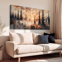 Load image into Gallery viewer, Rustic Forest Sunset Wall Art