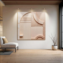 Load image into Gallery viewer, Minimalist Peach Clay Wall Art