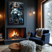 Load image into Gallery viewer, 3D Wolf Collage Wall Art II