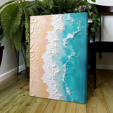 Load image into Gallery viewer, 3D Minimalist Pink and Blue Ocean Wall Art