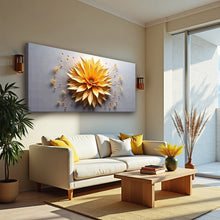 Load image into Gallery viewer, Golden Dandelion Minimalist Abstract Wall Art