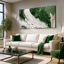 Load image into Gallery viewer, Green Rivers Abstract Wall Art IV